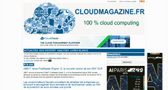 Desktop Screenshot of cloudmagazine.fr